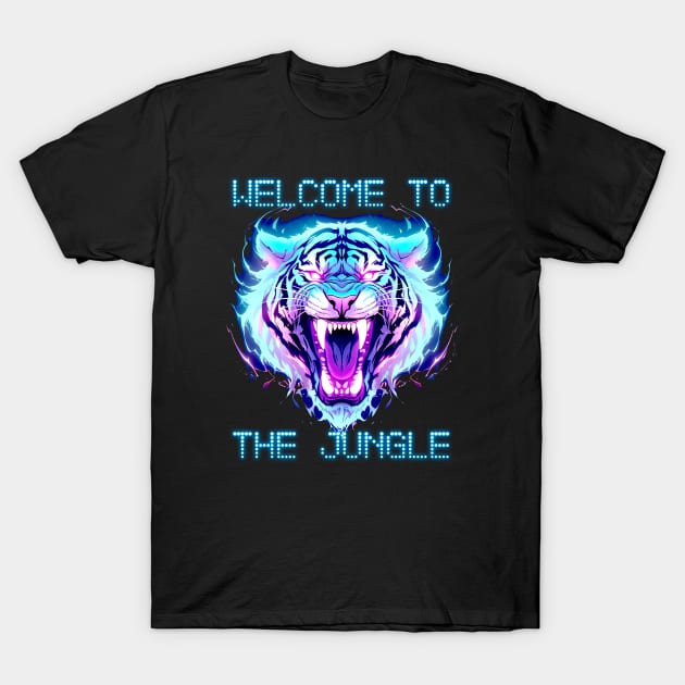 Welcome to the Jungle - White Bengal Tiger T-Shirt by Uri_the_Red